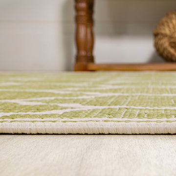 Trebol Moroccan Trellis Textured Weave Indoor/outdoor Area Rug